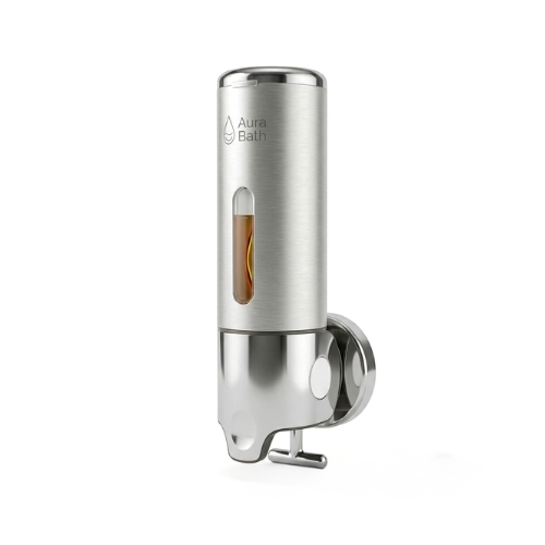 Aura Bath Duvara Monte Sıvı Sabunluk & Şampuan Dispenseri - Mat Gri - 500 ml